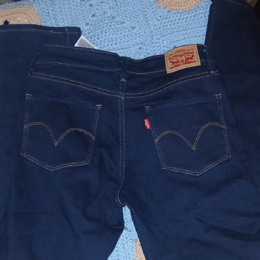 Levi's Women's Dark Blue Straight Leg Jeans